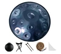 TRAGLO Handpan, Tambor de Lengüeta de Acero 9 10 12 Tonos, Tongue Drum con bolsa de tambor Handpan, mazos y paño libre de polvo 12Note blue