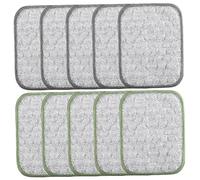 Traguos de plato de cocina, trapos de 10 piezas de plato 4.7x6.3 Raños de cocina de hilo de algodón de doble cara Reutilizable Sin rayos suministros para fregaderos, platos, estufa, color al azar, to