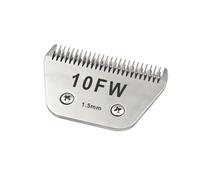 TRAH Cuchillas de aseo desmontables para mascotas de 10 FW, hoja ancha compatible con cortadoras de perros Andis, la mayoría de cortadoras de la serie A5, KM, hoja de cerámica desmontable, tamaño
