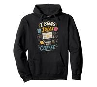 Traigo Ideas y Cafe Pensadores Creativos Sudadera con Capucha