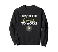 Traigo la grieta al trabajo Humor quiropráctico para Chiro Squad Sudadera