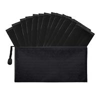 Trail Essentials - 50 bolsas de eliminación personal femeninas opacas negras para eliminación sanitaria, con bolsa de bolso. Discreto eliminación para tampones, almohadillas y revestimientos, Negro