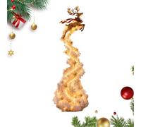 Trail Light Christmas Wall - LED Cascading Accent, Battery Warm For Home | 100cm Length Wood Cotton | AA Battery Operated Glow | Festive Waterfall Light For Living Room, Balcony, Game Room, Hotel