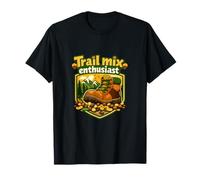 Trail Mix Entusiasta Camping Mountain Badge Graphic Camiseta