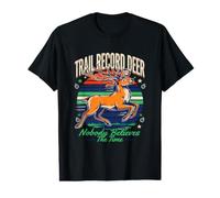 Trail Record Ciervo Nadie cree el Tiempo Camiseta gráfica económica