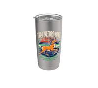 Trail Record Ciervo Nadie cree el tiempo Vaso térmico de acero inoxidable de doble pared
