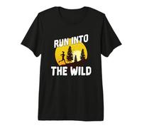 Trail Run Corre hacia lo Salvaje Camiseta Premium