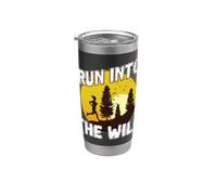 Trail Run "Corre hacia lo salvaje" Vaso térmico de acero inoxidable de doble pared