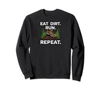 Trail Runner Eat Dirt Run Repeat XC Athlete Sudadera