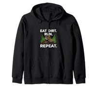 Trail Runner Eat Dirt Run Repeat XC Athlete Sudadera con Capucha