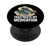 Trail Runner Hiker Trail Mix Is My Medication PopSockets PopGrip Adhesivo