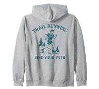 Trail Running Adventure Encuentra tu Camino Diseño Sudadera con Capucha