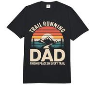 Trail Running Papá Encontrando Paz En Cada Sendero Comfort Colors Adult Heavyweight T-Shirt
