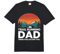Trail Running Papá Encontrando Paz En Cada Sendero Comfort Colors Adult Heavyweight T-Shirt