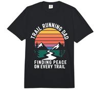 Trail Running Papá Encontrando Paz En Cada Sendero Comfort Colors Adult Heavyweight T-Shirt