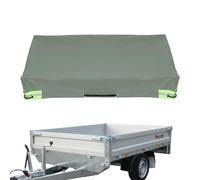 Trailer Cover - 81.5x44.88x3.94 Inches Tarpaulin Cover | 420d Oxford Cloth Waterproof and Sun-Protective Covers with Reflective Strip | Waterproof Camping Covers for Travel Trailer Flat Tarpaulin