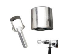 Trailer Jack Adapter,Steel Heavy Duty Universal Attachment - Auger Drill Adapter - RV Boat Car Truck Towing Mower Equipment Cargo Floor Outdoor Garage