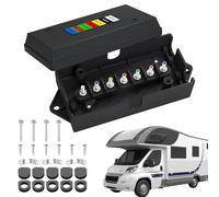 Trailer Junction, Waterproof Electrical Box, 1.83in Cable Identification Block, Heavy Duty Weatherproof Housing, Easy Secure Wiring for Boat, Rewiring, Marine, Rv, Vehicle, Truck