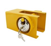 Trailer Latch Lock -20 x 10 x 8 cm Universal Stainless Steel Auto Accessories, Portable Trailer Hitch Coupler Lock,for Cargo Door Container Equipment Floor Jack Lawn Mower Pick Rv Towing Van Boats