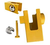 Trailer Latch Lock -20x10x8cm Universal Stainless Steel Auto Accessories, Portable Trailer Hitch Coupler Lock,for Cargo Door Container Equipment Floor Jack Lawn Mower Pick Rv Towing Van Boats