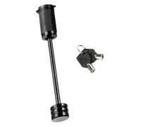 Trailer Lock Pins for Secure Latch Type Connectors, 1/4 inch Diameter 3-3/8 inch Span With Key, Compatible for Tugboats Trailers RVs and Cars