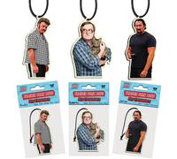 Trailer Park Boys - Ambientador de coche divertido para niños, paquete de 3 - Tres divertidos ambientadores colgantes para coche, Ricky, Julian, Bubbles - Accesorios divertidos de coche para hombres y