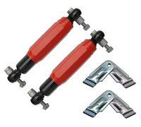 trailer parts4u amortiguador de rueda rojo 2000 3500kg eje de remolque compatible con Alko Octagon Plus (2X + soporte)