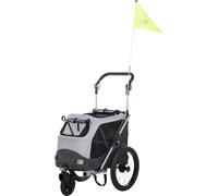 Trailer per bicicletta grigio Trixie