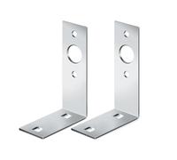 Trailer Rear Light Bracket - LED Light Bracket L Shape | Metal Transport Vehicle Lamp Rack 2 Pieces | Universal Mounting Plate For Boat Trailer Marine RV Snowmobile | Heavy Duty Rear Lights Holder For