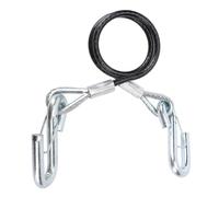 Trailer Safety Towing Cable with S Hook 3500lbs Load Bearing 27.6in Spring Towing Rope For RV with Two S Hooks (with Two S Hooks)