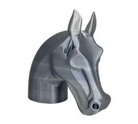 Trailer Tow Hitch Cover - Horse Head Vehicle, Decorative Caps Gear for Protecting, Trailer Hitch Tool, Receiver Cover Supply with Premium Quality Finish, Synthetic-Free Metal Unit for Traveling