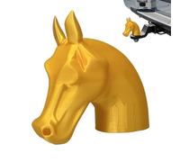Trailer Tow Hitch Cover - Horse Head Vehicle, Decorative Caps Gear for Protecting, Trailer Hitch Tool, Receiver Cover Supply with Premium Quality Finish, Synthetic-Free Metal Unit for Traveling