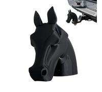 Trailer Tow Hitch Cover - Horse Head Vehicle, Decorative Caps Gear for Protecting, Trailer Hitch Tool, Receiver Cover Supply with Premium Quality Finish, Synthetic-Free Metal Unit for Traveling