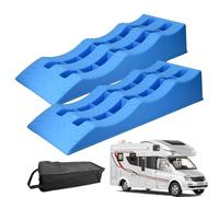Trailer Wheel Chocks And Levelers Lightweight Travel Trailer Leveling Blocks For Campervan Or Traiiler | Wheel Choccks For Cars | 2pcs Leveling Blocks RV Whel Chocks |