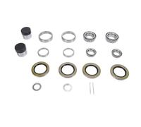 Trailer Wheel Hub Bearing Kit | 2 Sets for 1 1 / 4in & 1 3 / 4in 5200lbs Axle Spindles | Industrial - Grade Chrome Steel Bearings/Seals/Protectors | LM67010 25520