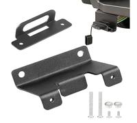 Trailer Wiring Mounting Bracket - Heavy Duty Rust-Proof Plug Connector Stand with 4-Pin Flat Socket | For RV Car Garage Replacement Vehicle, Standard Trailer Wiring Harness Mount