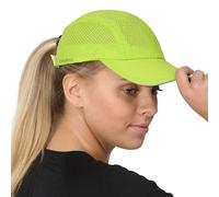 TrailHeads Women's Race Day Performance Running Cap, Lightweight & Quick Drying Mesh Sports Hat with Reflective Trim, Adjustable Fit - Cool Green