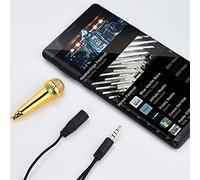 Trailrest Accesorios Instrumentos Musicales Micrófono Mini Mini Karaoke Condensador PhoneMic para Teléfono Computadora Instrumento Musical Flautas - Instrumento Musical Barato (Gold, One Size)