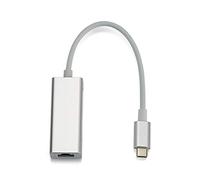 Trailrest Amplificador 6 USB 1000 Mbps USB 3.1 Tipo Adaptador de Red C Adaptador RJ45 HUB USB Antena Tooth (White, One Size)
