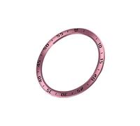 Trailrest Correa De Reloj Hombre Adecuado para Galaxy Watch 4 Classic 42mm Cubierta de anillo Scratch inoxidable Pulseras Para Hombres Deportes (Pink, One Size)