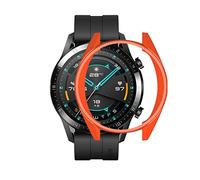 Trailrest Correa De Reloj Hombre Adecuado para Watch 2 (46 mm) Reloj Inteligente TPU Funda Protectora de Color Pulseras para Hombres (Orange, One Size)