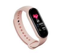 Trailrest El Mejor Reloj Inteligente Hombre Reloj Inteligente Pulsera Impermeable Fistness Salud Trabajo Deportes para Reloj Inteligente M6 Reloj Hombre Deportivo Inteligente (Pink, One Size)