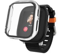 Trailrest Muñequeras Muñequeras Mujer Adecuado para X6 Play Smartwatch Estuche Protector con película de Vidrio y Estuche para PC Pulseras Personalizadas Caucho Silicona (Clear, One Size)