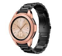 Trailrest Pulsera Magnética para Coser Correa de Reloj de Inoxidable para Smart-Watch Classic Watch 18MM Pulsera (Black, One Size)