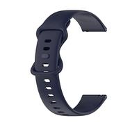 Trailrest Pulseras Bandas De Goma Adecuado para Galaxy Watch4 Correa de Reloj de Silicona Pulsera 20mm 6,1-9in Pulseras De Plástico para (Dark Blue, One Size)