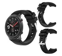 Trailrest Pulseras para Personalizar Adecuado para Watch GTR3 GTR 2 GTR 22mm Correa de Silicona monocromática de Sarga Pulseras para Hombres con Estilo (A, One Size)