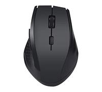 Trailrest Ratón Cable Juego Inalámbrico actualizado para PC 6 Botones USB 2.4ghz - Notebook Pro Ratón Grande (Black, One Size)