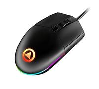 Trailrest Ratón Tooth Recargable Ratón para Juegos con RGB de respiración Coloridas Ratón ergonómico retroiluminado dpi Ajustable para Juegos de PC Ratón Teledirigido (Black, One Size)