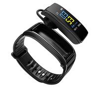 Trailrest Reloj Inteligente Deportivo Hombre Pantalla Y3Plus Pulsera Pulsera Podómetro Auricular Color Smart Sport Pulsera Inteligente Relojes Inteligentes Mujer Baratos (Black, One Size)