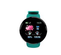 Trailrest Reloj Inteligente Esfera Fitness-Rastreador Reloj D18 Pulsera Impermeable BT4.0 Smart Sleep Reloj Inteligente Reloj Inteligentes Mujer (Green, One Size)